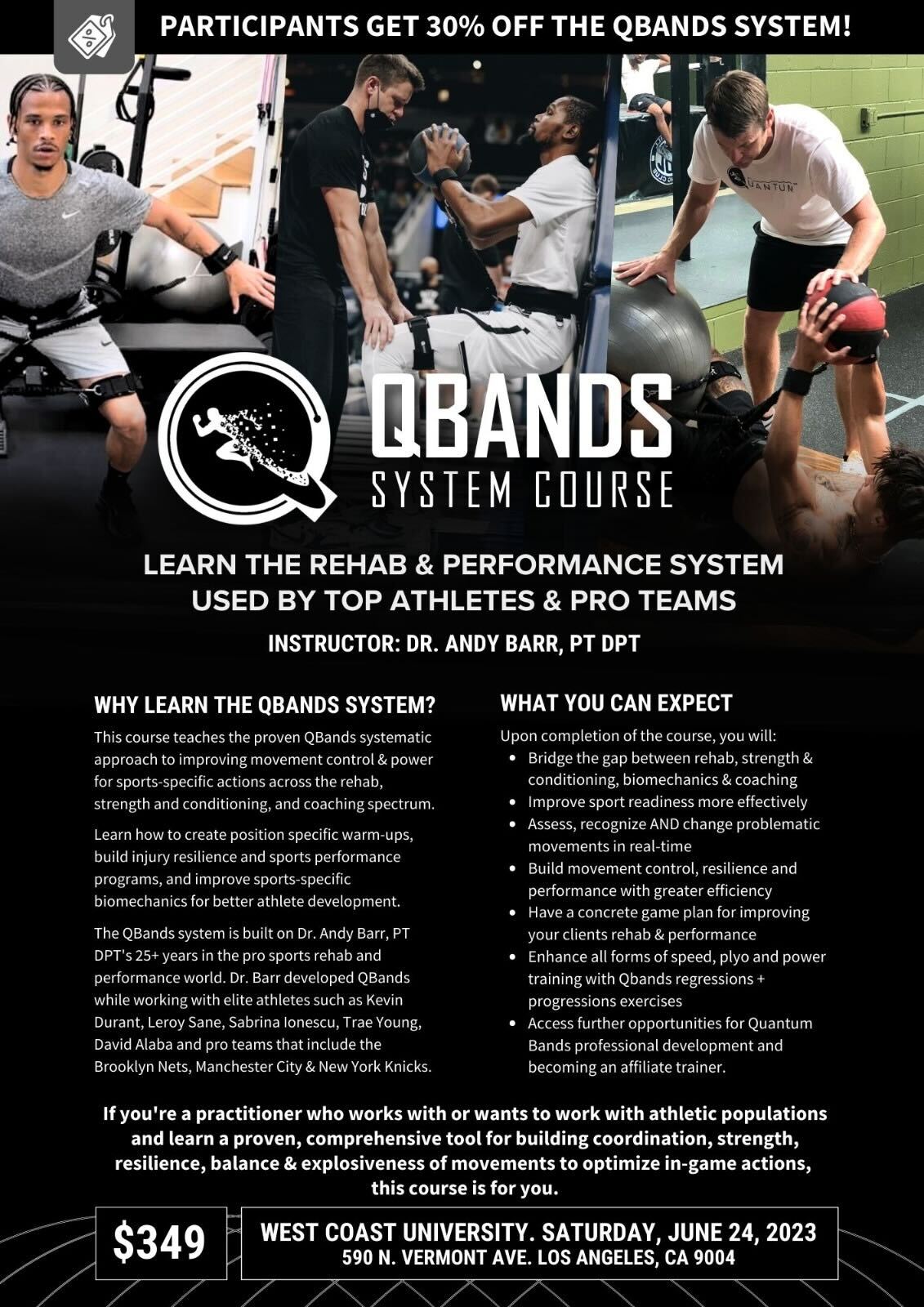 QBANDS TRAINING COURSE BY DR. ANDY BARR